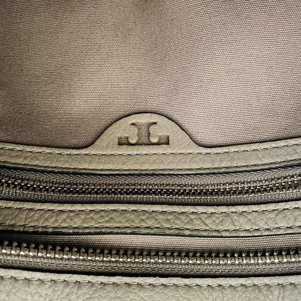 TORY BURCH Solid Tan Soft Leather Shoulder Bag - Picture 9 of 10